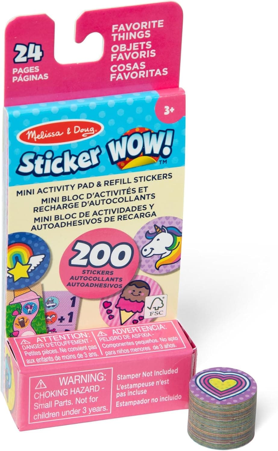 Image of Sticker WOW! Mini Activity Pad with Refill Stickers – Favorite Things