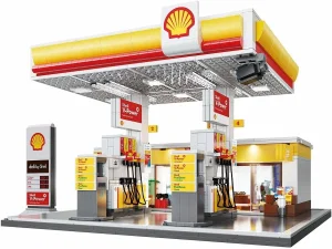 CaDA Building Series: Shell Retail Station - 1309pcs
