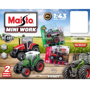 1:43 Diecast Maisto Metal Tractors Assorted 3"