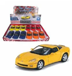1:43 Yellow 2007 Chevrolet Corvette Super Car