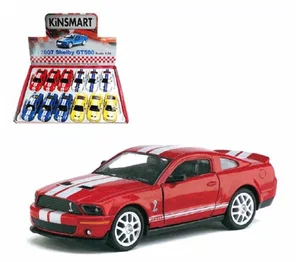 1:43 White 2007 Shelby GT500 Racing Car