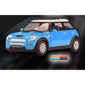 1:43 Blue Mini Cooper 5 City Car