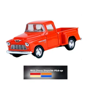 1:43 Blue 1955 Chevy Stepside Pick-up City Car