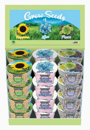 Grow Seeds Tin Pail Assorted