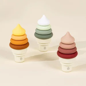 3 Sets of Silicone Stackable Ice Cream Cones (18 pcs)