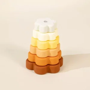 Set of 6 Silicone Stackable Flowers