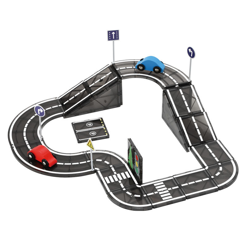 Image of Magnetic Tiles Road Set 30 pc