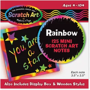 Rainbow Mini Scratch Art Notes (Box of 125)