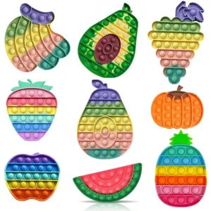 Fruits Pop It Stress Fidget Kids Toy- Assorted