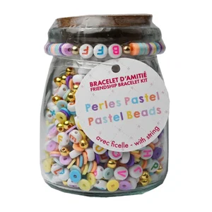 Pastel Beads - DIY Jar