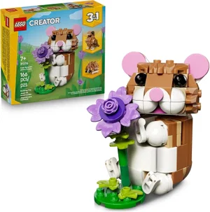 Lego Creator Cute Hamster with a Flower