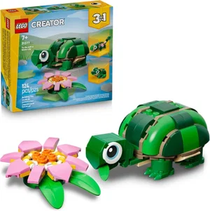 Lego Creator Turtle with a Water Lily Flower