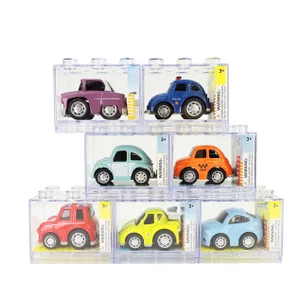 Diecast Lrg. Car in Building Block Box - Assorted Styles