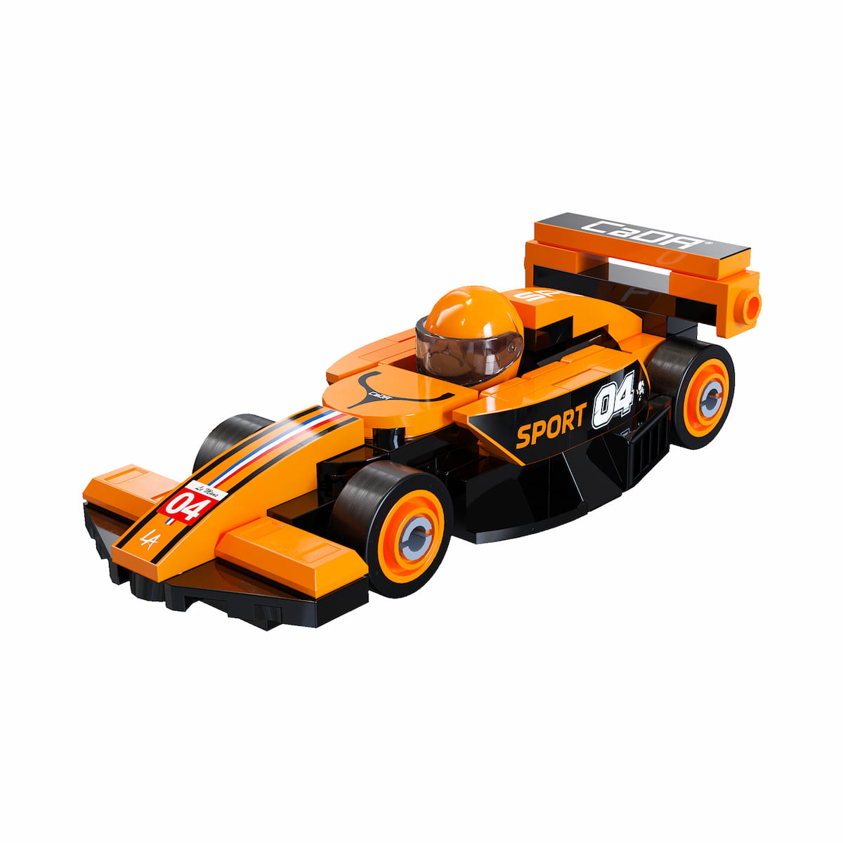 CaDA 1:50 Paddock Racing Car - Orange - 70 PCS