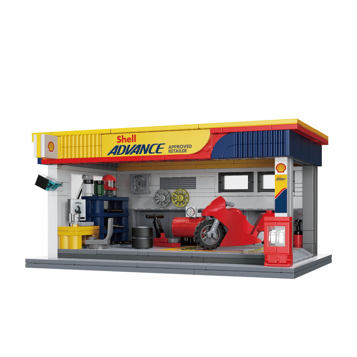 CaDA Building Series: Shell Service Station -330pcs