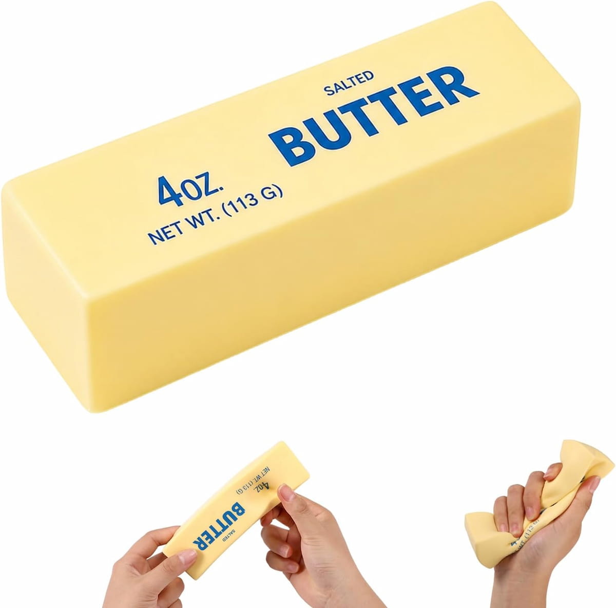 Butter Stick Squishy Toy- Yellow 13cm