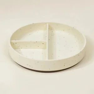 Silicone Toddler Divided Plate - Pottery Collection