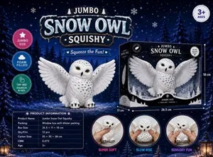 Jumbo Snow Owl Squish