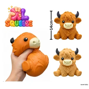 XL 15cm Squeeze Highland Cow