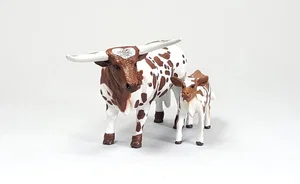 Longhorn Cow and Calf