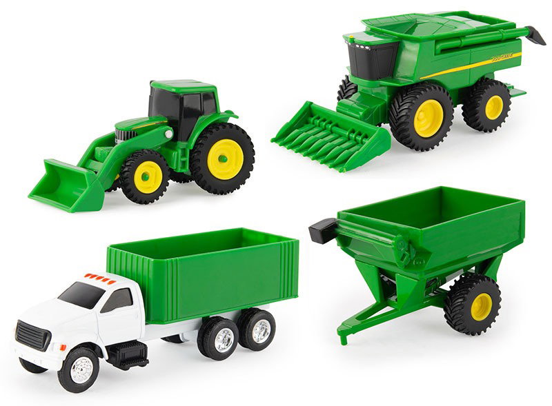 Image of 1:64 John Deere Vehicle (4-Pack) Set Assorted
