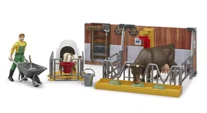 Cow and Calf Barn w/ Farmer Bworld