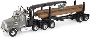 1:32 Freightliner 122SD Logging Truck with Grapple and Logs