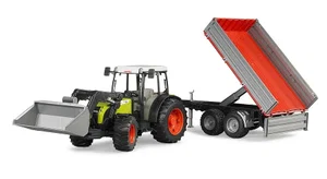 Claas Nectis 267 F Tractor W/ Loader and Tipping Trailer