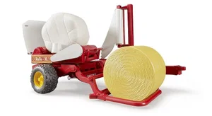 Bale Wrapper w/ Yellow and White Bale