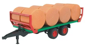 Bale Transport Trailer with 8 Round Bales