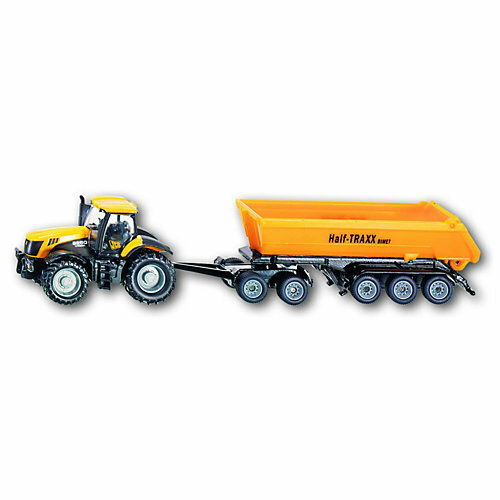 Image of JCB Tractor with Dolly and Tipping Trailer