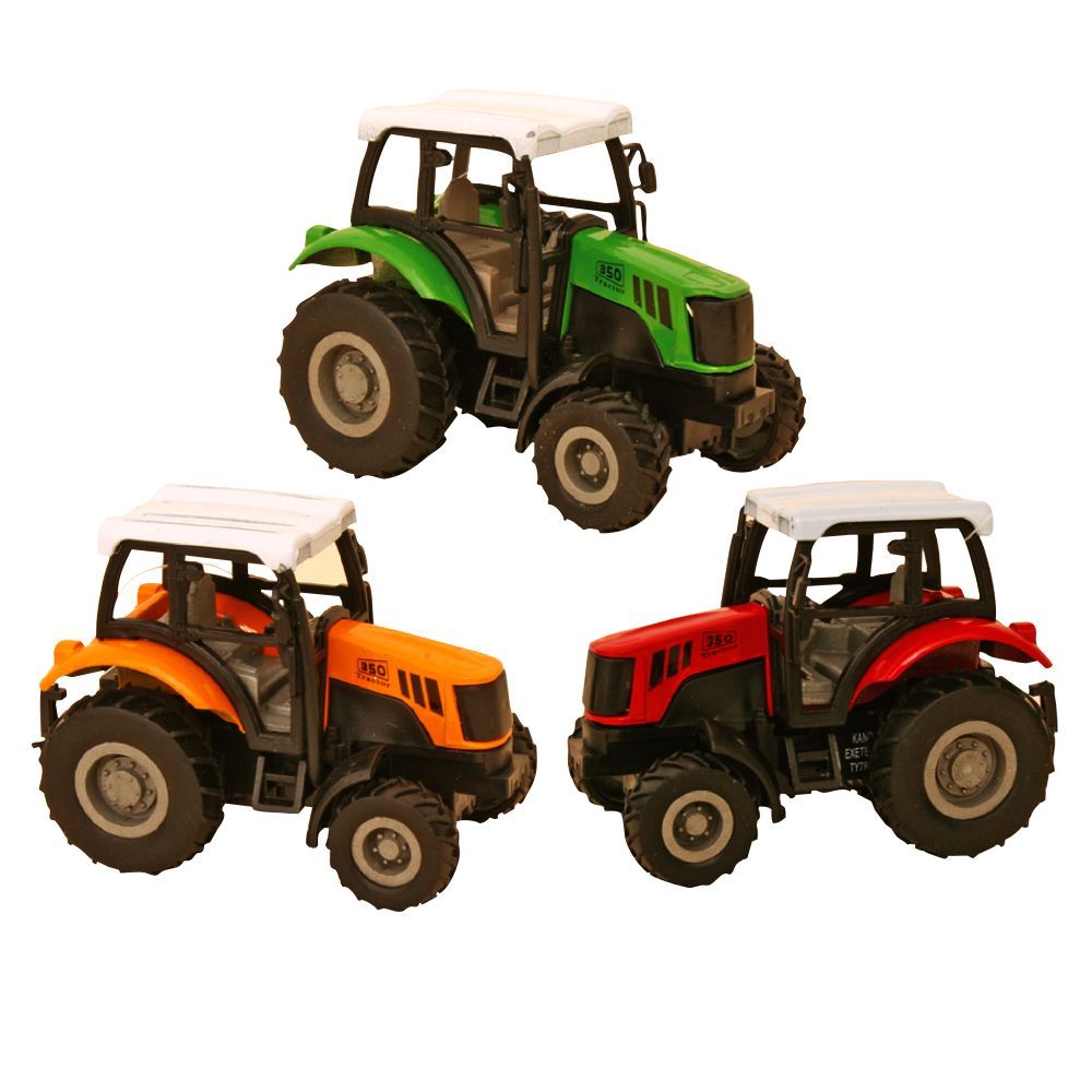 Image of Diecast Tractor Pullback – Assorted