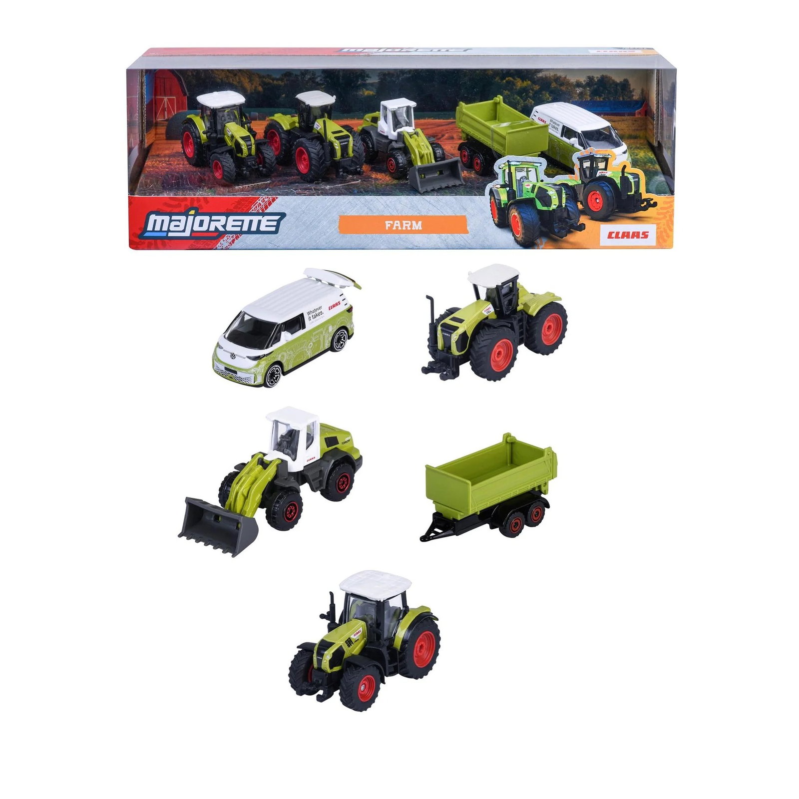 Image of Majorette Claas Diecast Farm 5PC Giftpack