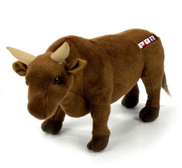14' PBR Bull Plush - Brown