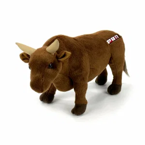 14" PBR Bull Plush - Brown