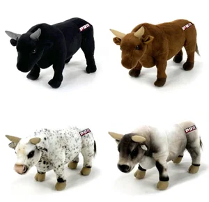 14" PBR Bull Plush - Speckled