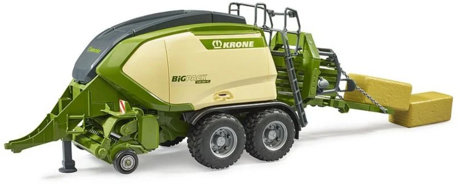 Image of Krone Big Pack 1290 Baler w/ 2 Square Bales