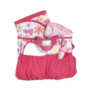 Pink Diaper Bag with Accessories