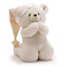 Prayer Bear Sound Toy, 8 in