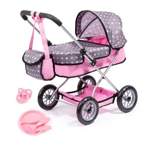 Smarty Dolls Pram Stroller - Polka Dots