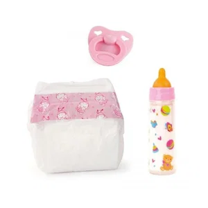 Deluxe Set - Milk Bottle, Pacifier & Diaper