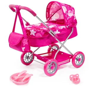 Smarty Dolls Pram Stroller - Pink