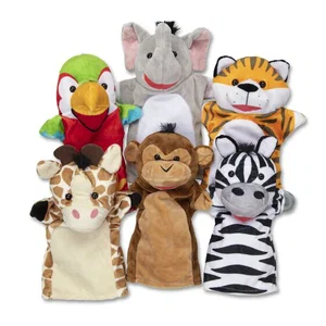 Safari Buddies Hand Puppets (6 Pc)