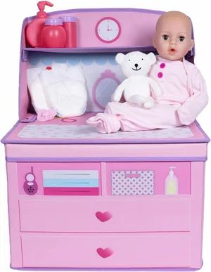 Perfectly Pink 10 Piece - Change Table & Doll