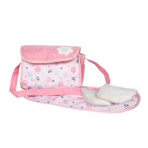 Pink Flower Diaper Bag