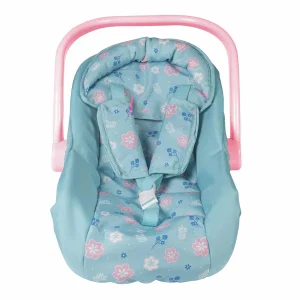 Car Seat Carrier - Flower Print (Pink Handle)