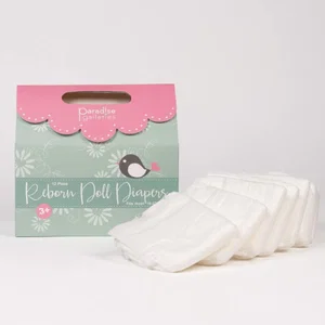 Reborn Doll Diapers, Set Of 12