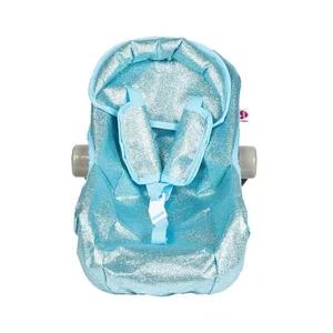 Car Seat Carrier - Blue Glitter