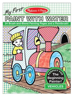 My First Paint with Water - Vehicles