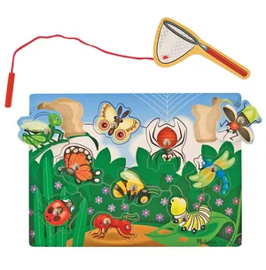 Bug-Catching Magnetic Puzzle Game - 10 Pieces